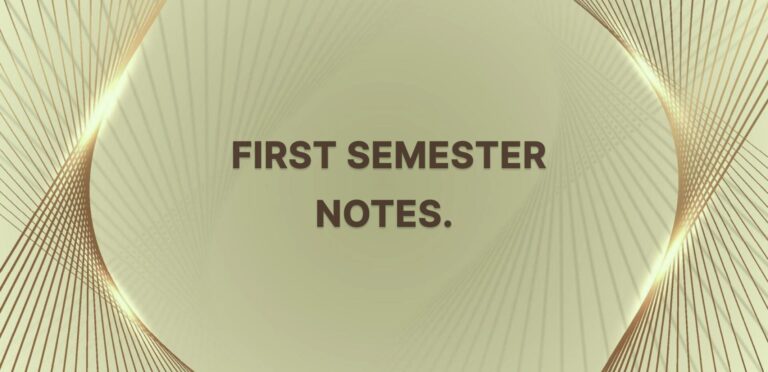 First Semester